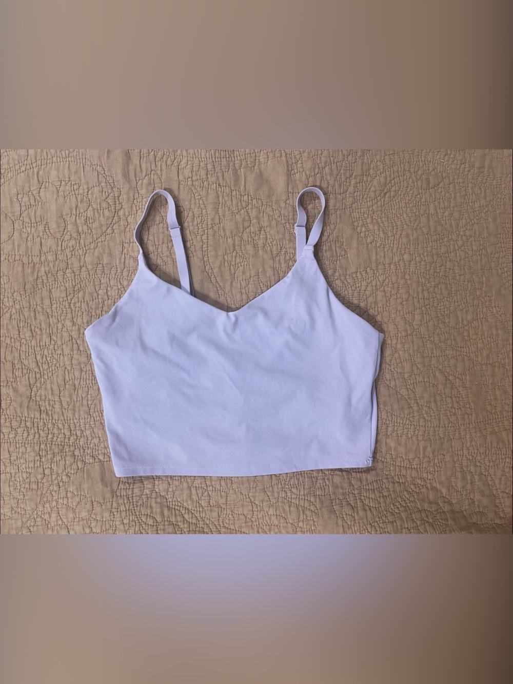 Lavender Athleta Elation V-Neck Crop